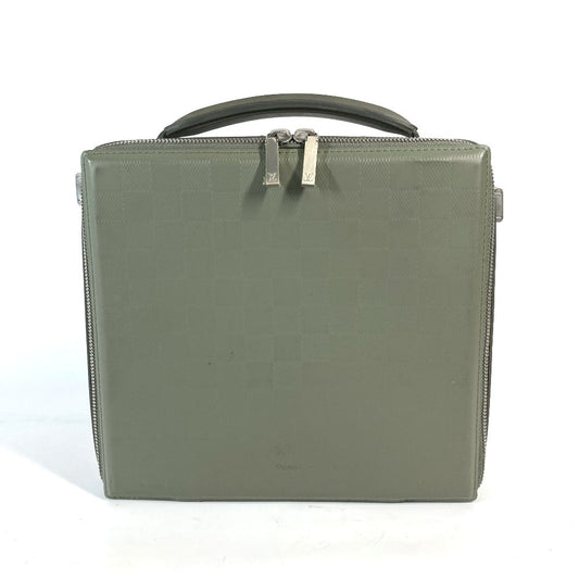 LOUIS VUITTON Handbag M92159 leather khaki Damie Grasset Blues Women Used Authentic