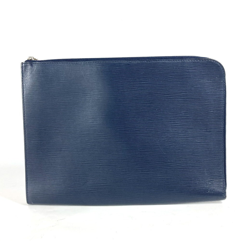 LOUIS VUITTON Clutch bag M64154 Epi Leather Navy Epi Pochette Jules GM mens Used Authentic