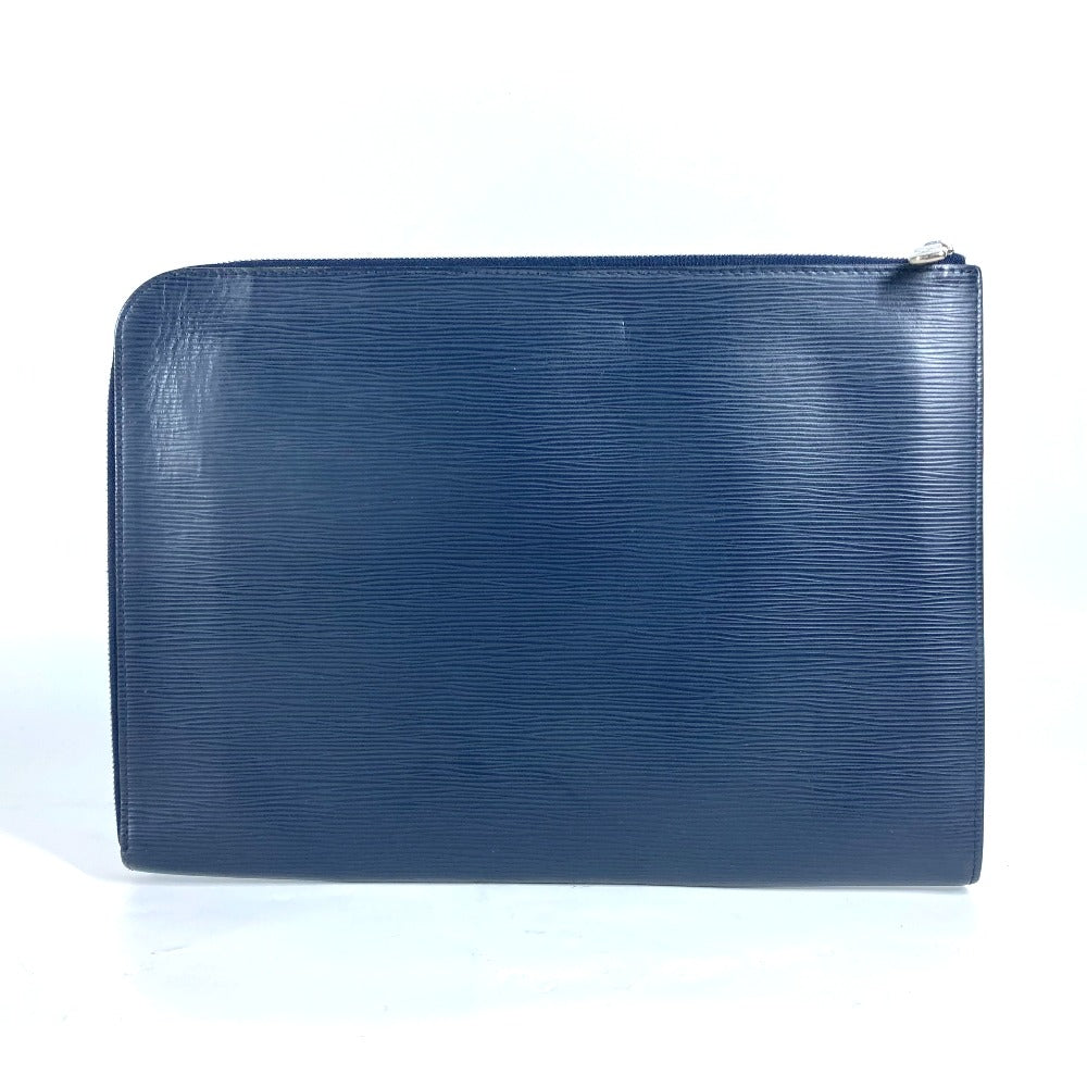 LOUIS VUITTON Clutch bag M64154 Epi Leather Navy Epi Pochette Jules GM mens Used Authentic