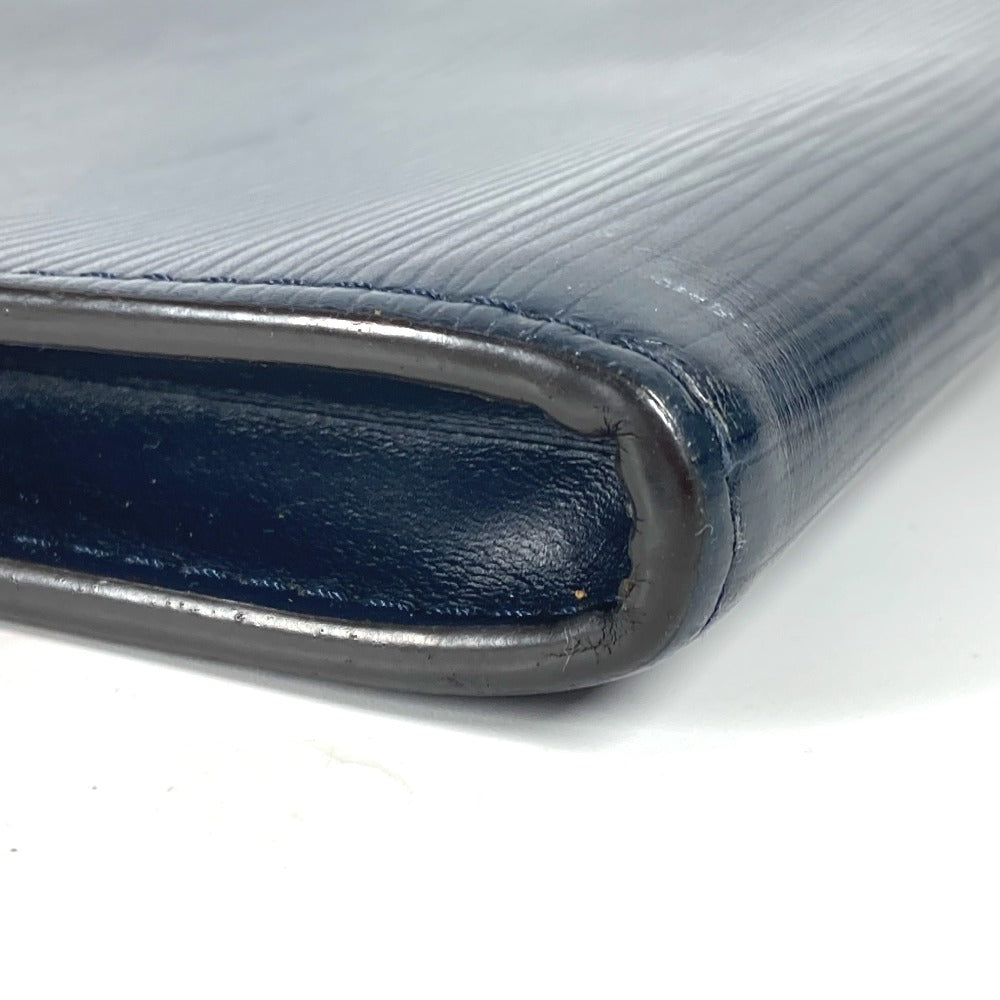 LOUIS VUITTON Clutch bag M64154 Epi Leather Navy Epi Pochette Jules GM mens Used Authentic