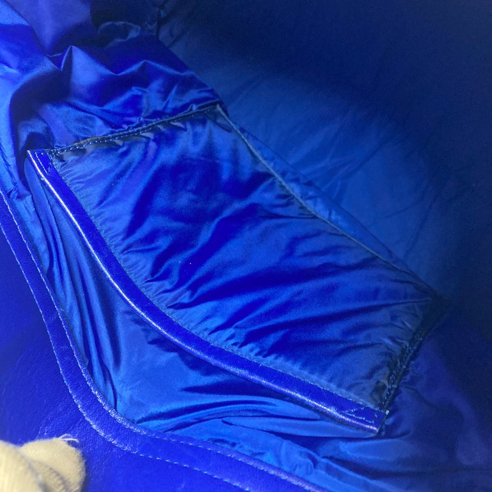 BALENCIAGA Boston Duffel bag 363419 Leather / nylon blue Navy Cabas M unisex(Unisex) Used Authentic