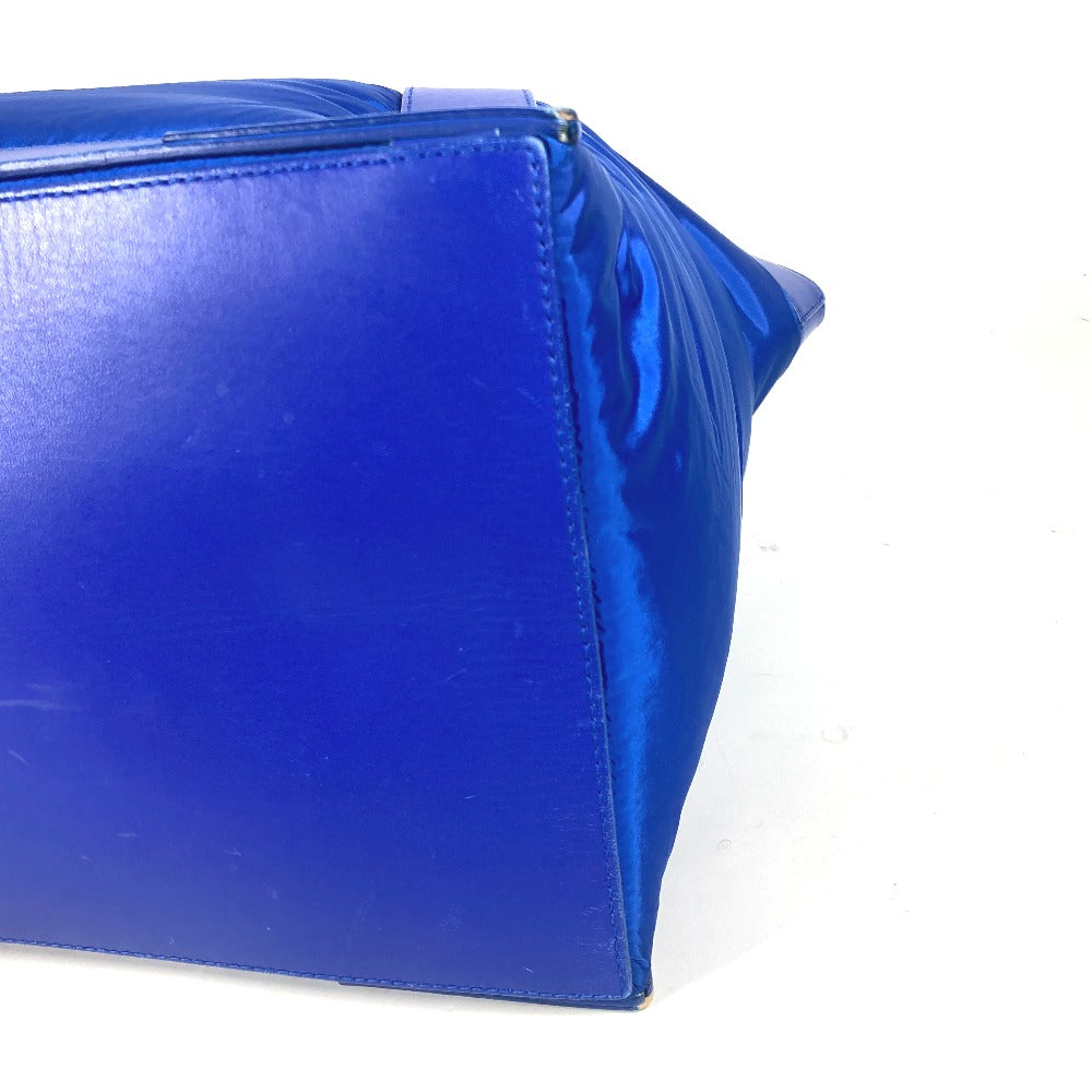 BALENCIAGA Boston Duffel bag 363419 Leather / nylon blue Navy Cabas M unisex(Unisex) Used Authentic