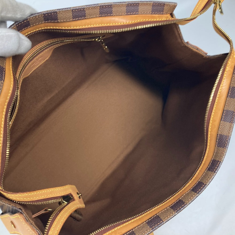LOUIS VUITTON Shoulder Bag N99037 Damier canvas Brown Damier Columbine Women Used Authentic