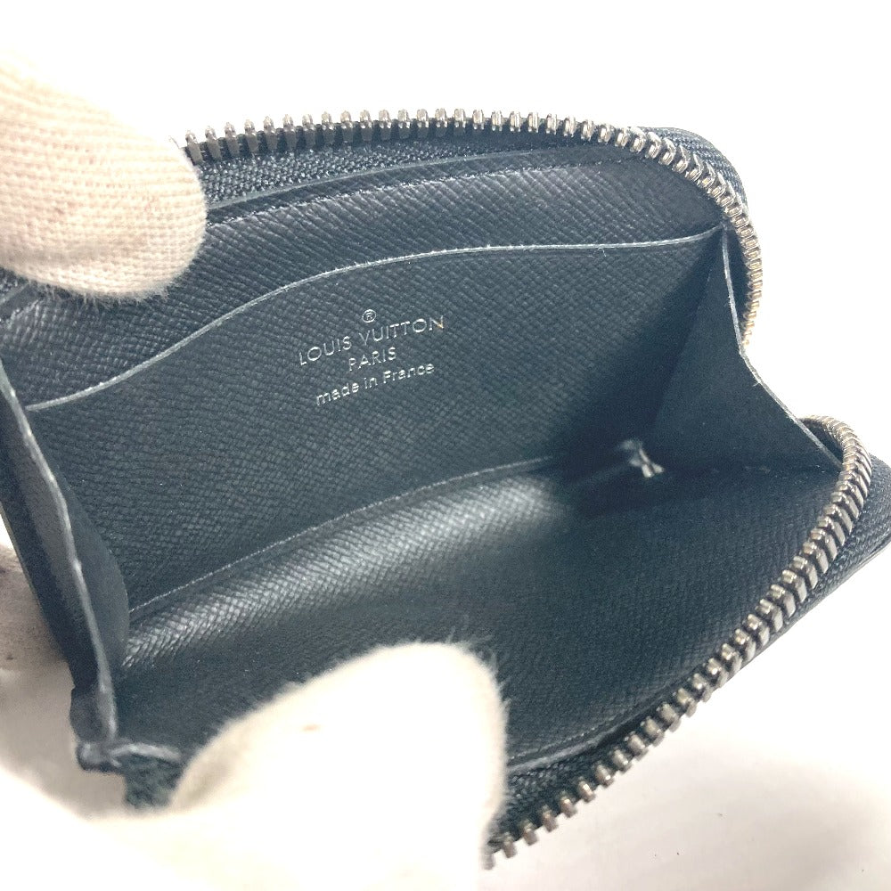LOUIS VUITTON Coin case M63536 Monogram Eclipse Canvas black Monogram Eclipse Portemonejour mens Used Authentic