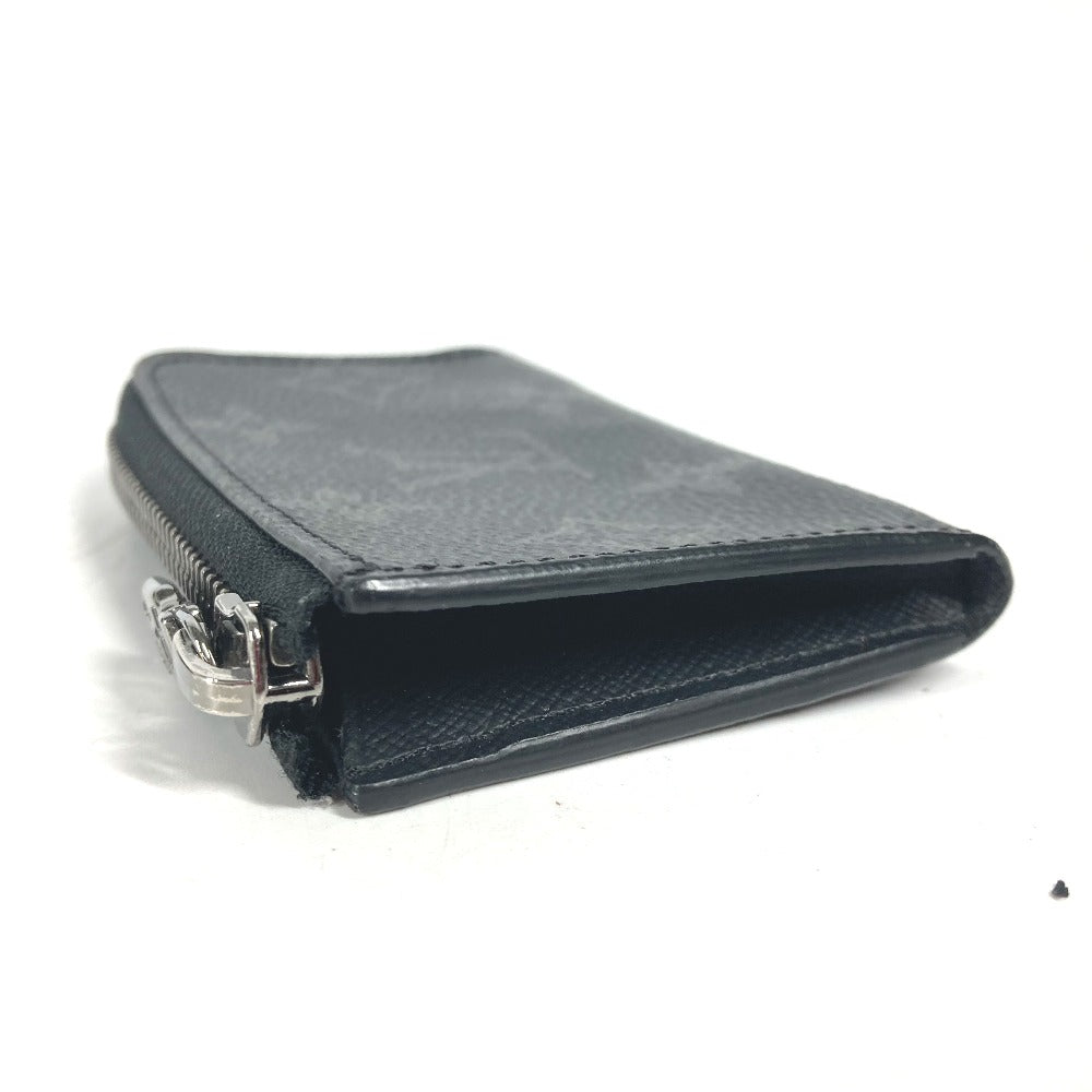 LOUIS VUITTON Coin case M63536 Monogram Eclipse Canvas black Monogram Eclipse Portemonejour mens Used Authentic