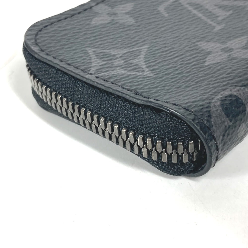 LOUIS VUITTON Coin case M63536 Monogram Eclipse Canvas black Monogram Eclipse Portemonejour mens Used Authentic