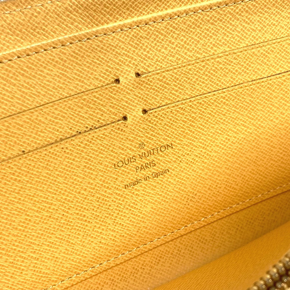 LOUIS VUITTON Long Wallet Purse N63006 Damier Azur Canvas white Damier Azur Balloon motif Women Used Authentic