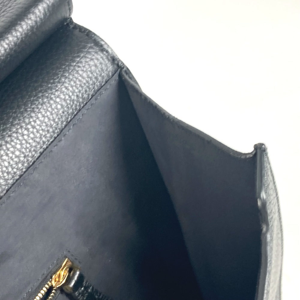 FENDI Business bag 7VA462 leather black Bag Handbag Tote Bag Briefcase Double Face