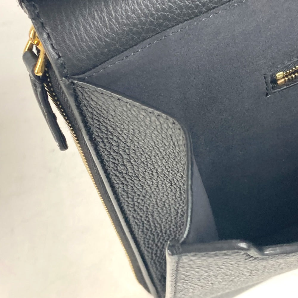 FENDI Business bag 7VA462 leather black Bag Handbag Tote Bag Briefcase Double Face