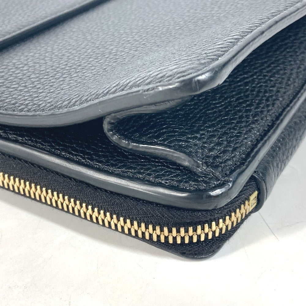 FENDI Business bag 7VA462 leather black Bag Handbag Tote Bag Briefcase Double Face
