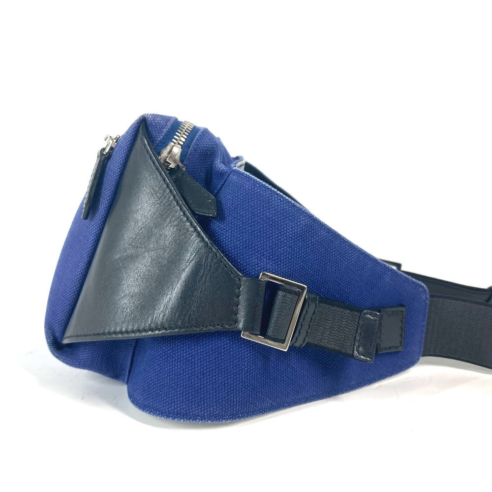 BALENCIAGA Sling bag 433625 Leather / canvas blue logo