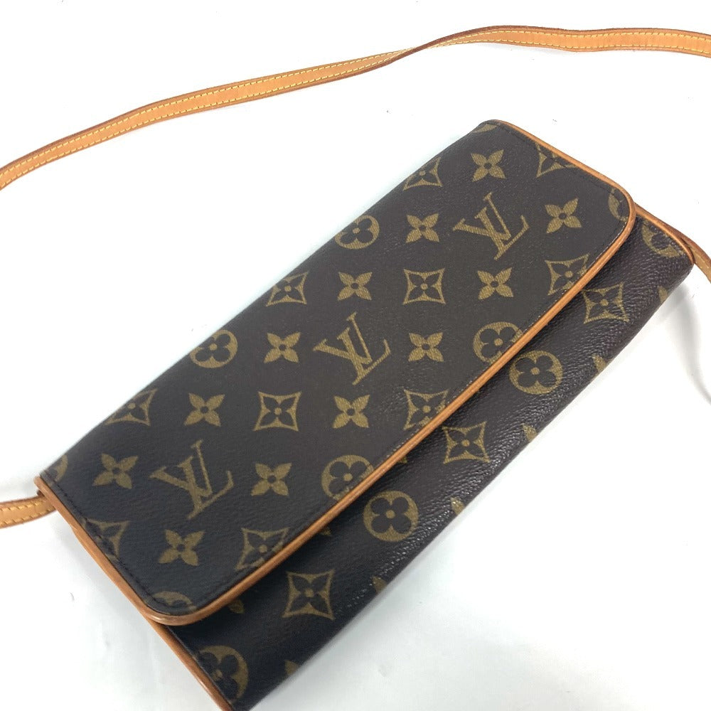 LOUIS VUITTON Shoulder Bag M51852 Monogram canvas Brown Monogram Pochette Twin GM