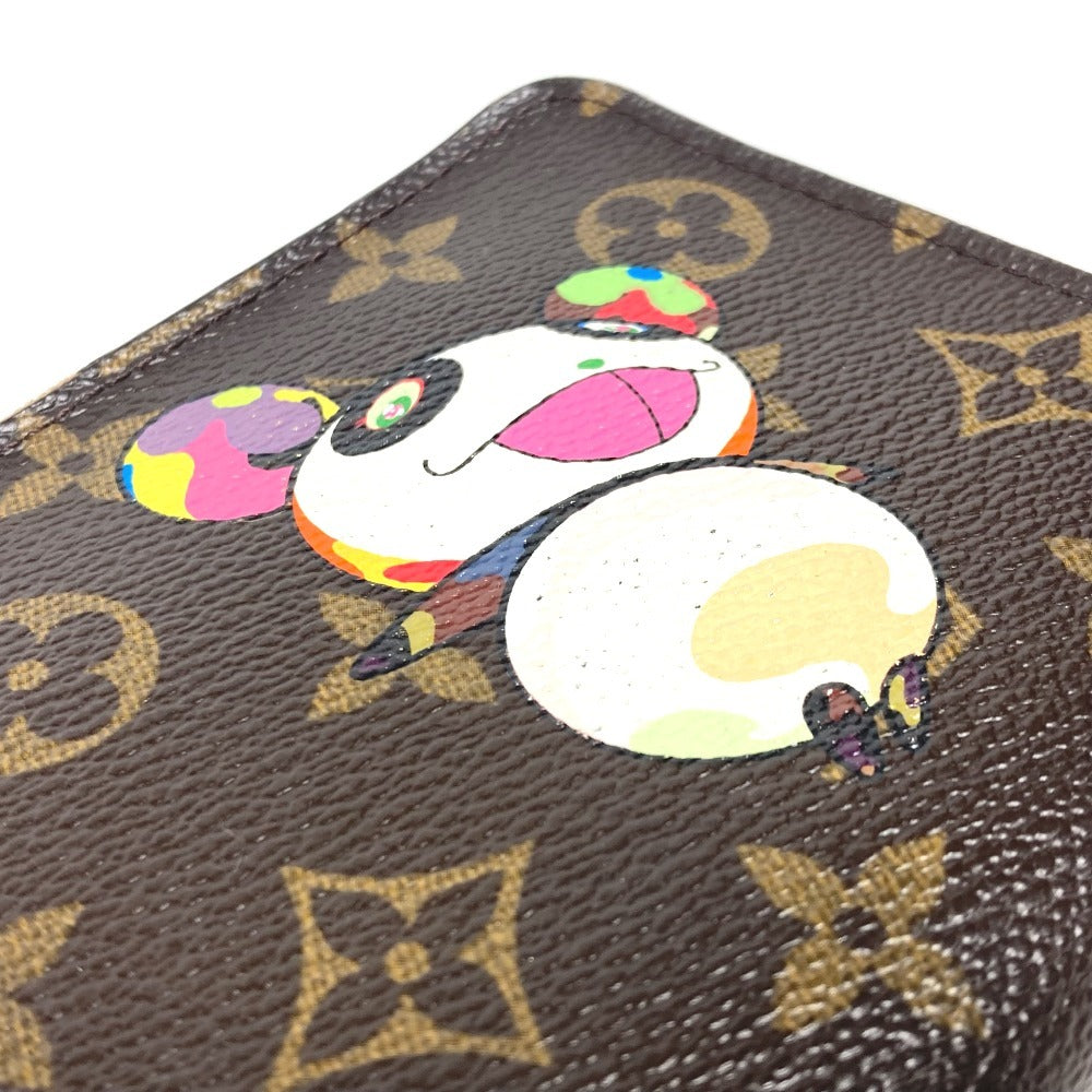 LOUIS VUITTON Long Wallet Purse M61729 Monogram canvas Brown Monogram panda Porto Monezup
