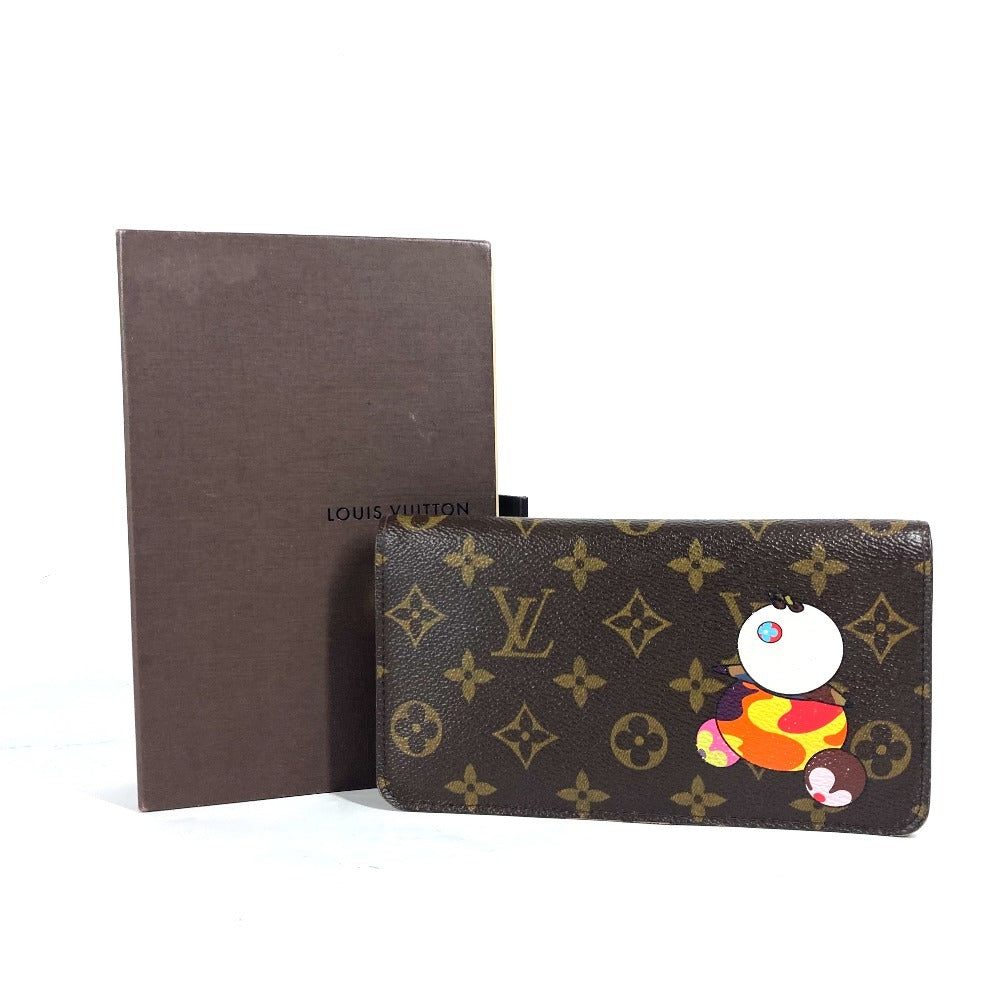 LOUIS VUITTON Long Wallet Purse M61729 Monogram canvas Brown Monogram panda Porto Monezup