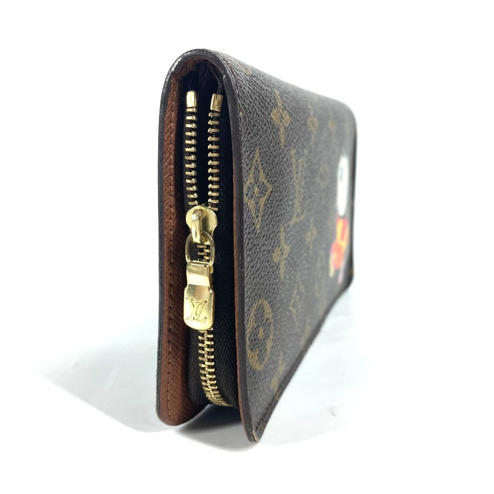 LOUIS VUITTON Long Wallet Purse M61729 Monogram canvas Brown Monogram panda Porto Monezup