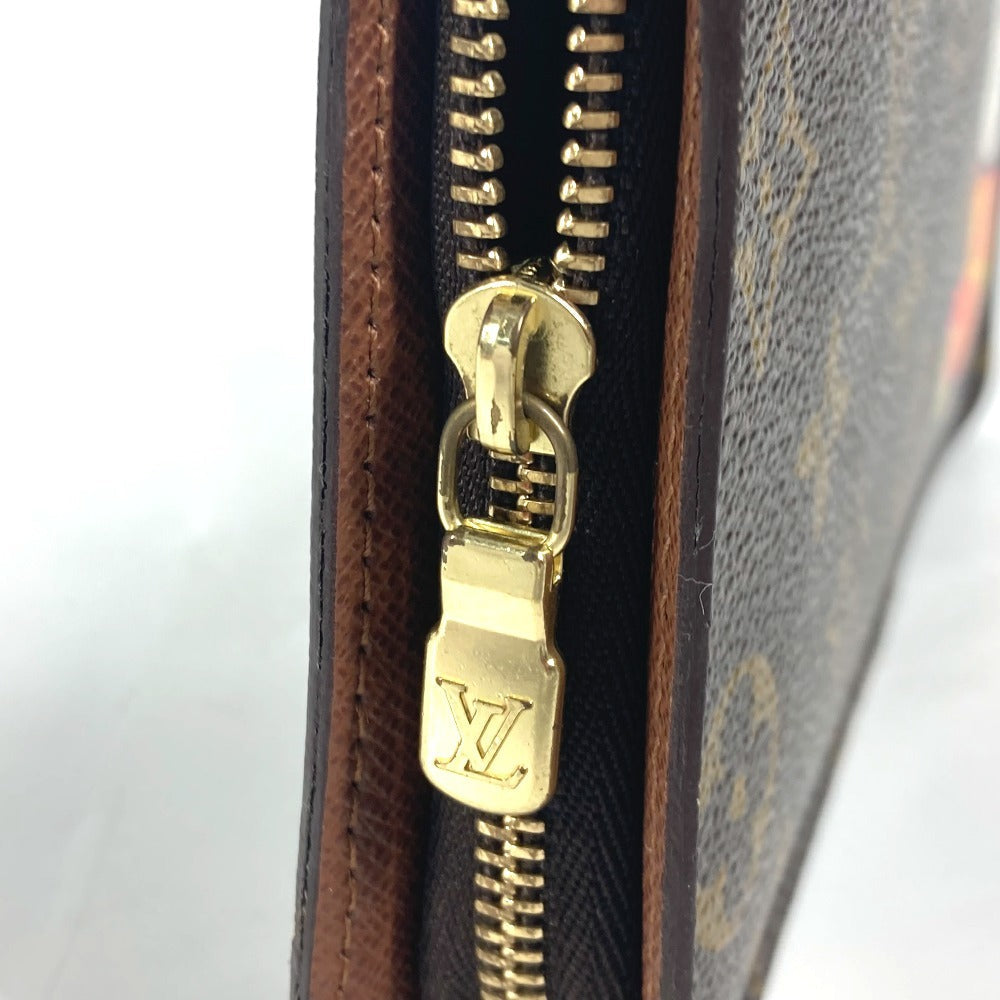 LOUIS VUITTON Long Wallet Purse M61729 Monogram canvas Brown Monogram panda Porto Monezup