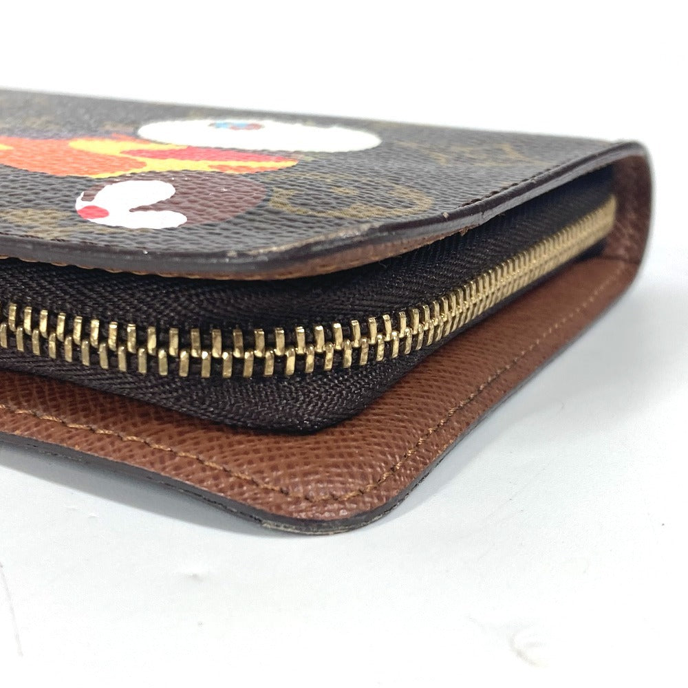 LOUIS VUITTON Long Wallet Purse M61729 Monogram canvas Brown Monogram panda Porto Monezup