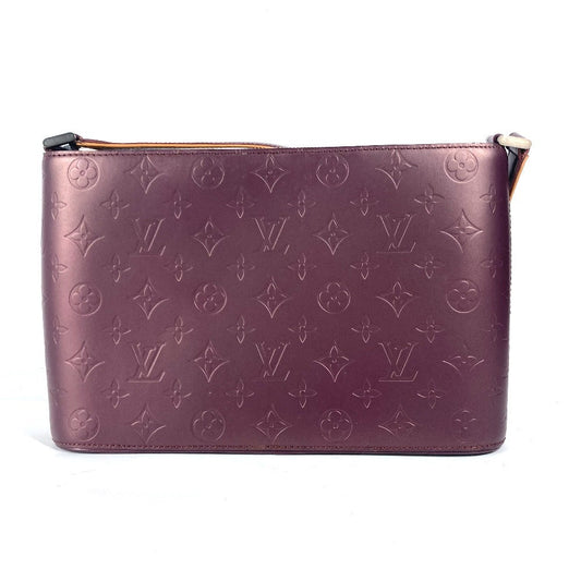 LOUIS VUITTON Shoulder Bag M55126 Monogram mat leather purple Monogram mat Alston