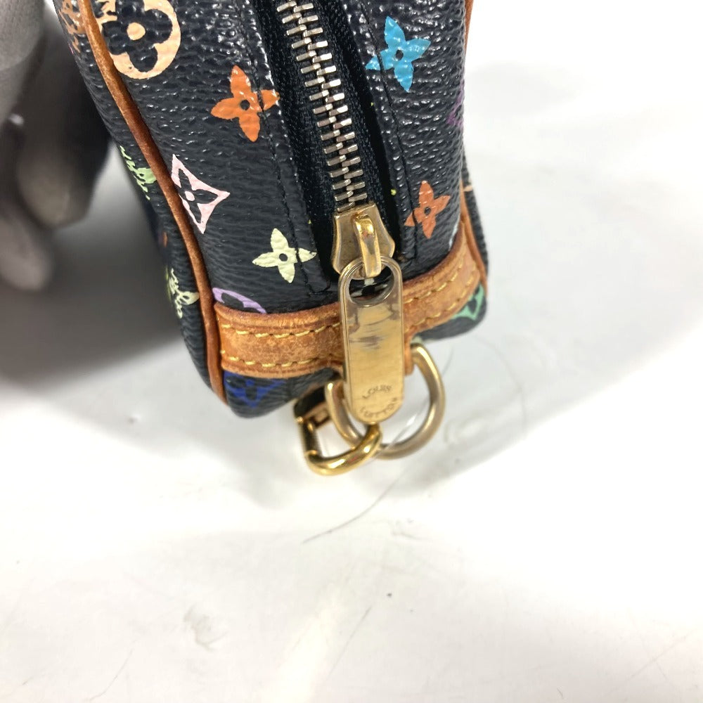 LOUIS VUITTON Pouch M58034 Monogram multicolor canvas black Monogram multicolor Truth Wapiti Women Used Authentic