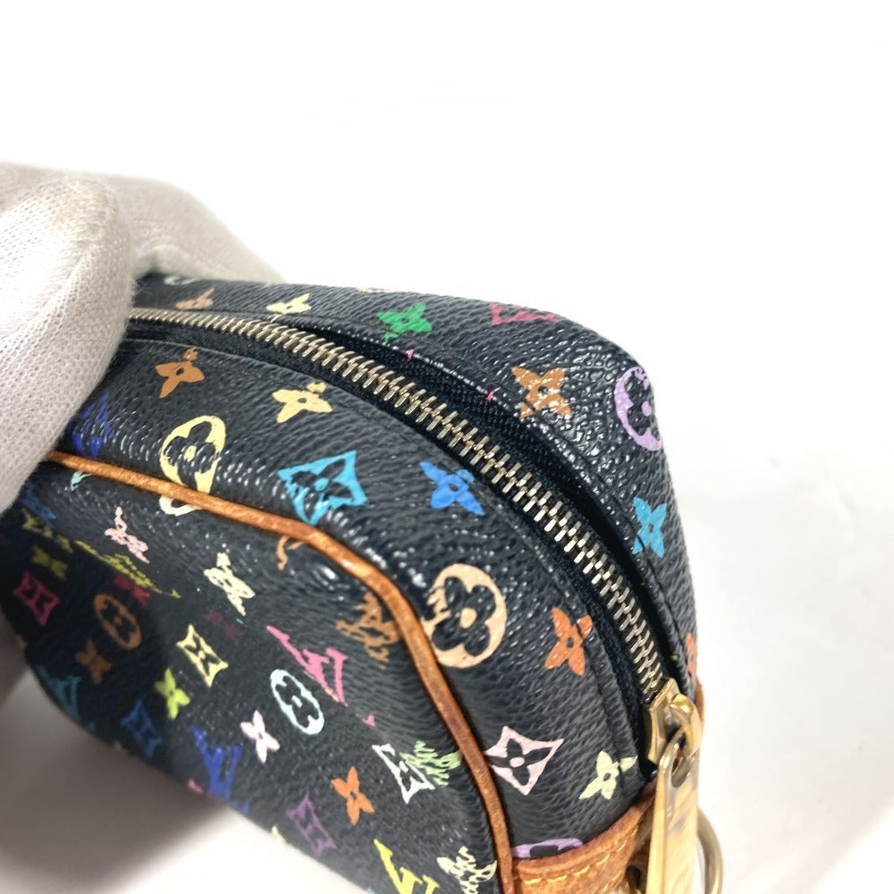 LOUIS VUITTON Pouch M58034 Monogram multicolor canvas black Monogram multicolor Truth Wapiti Women Used Authentic