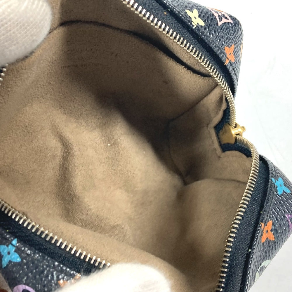 LOUIS VUITTON Pouch M58034 Monogram multicolor canvas black Monogram multicolor Truth Wapiti Women Used Authentic