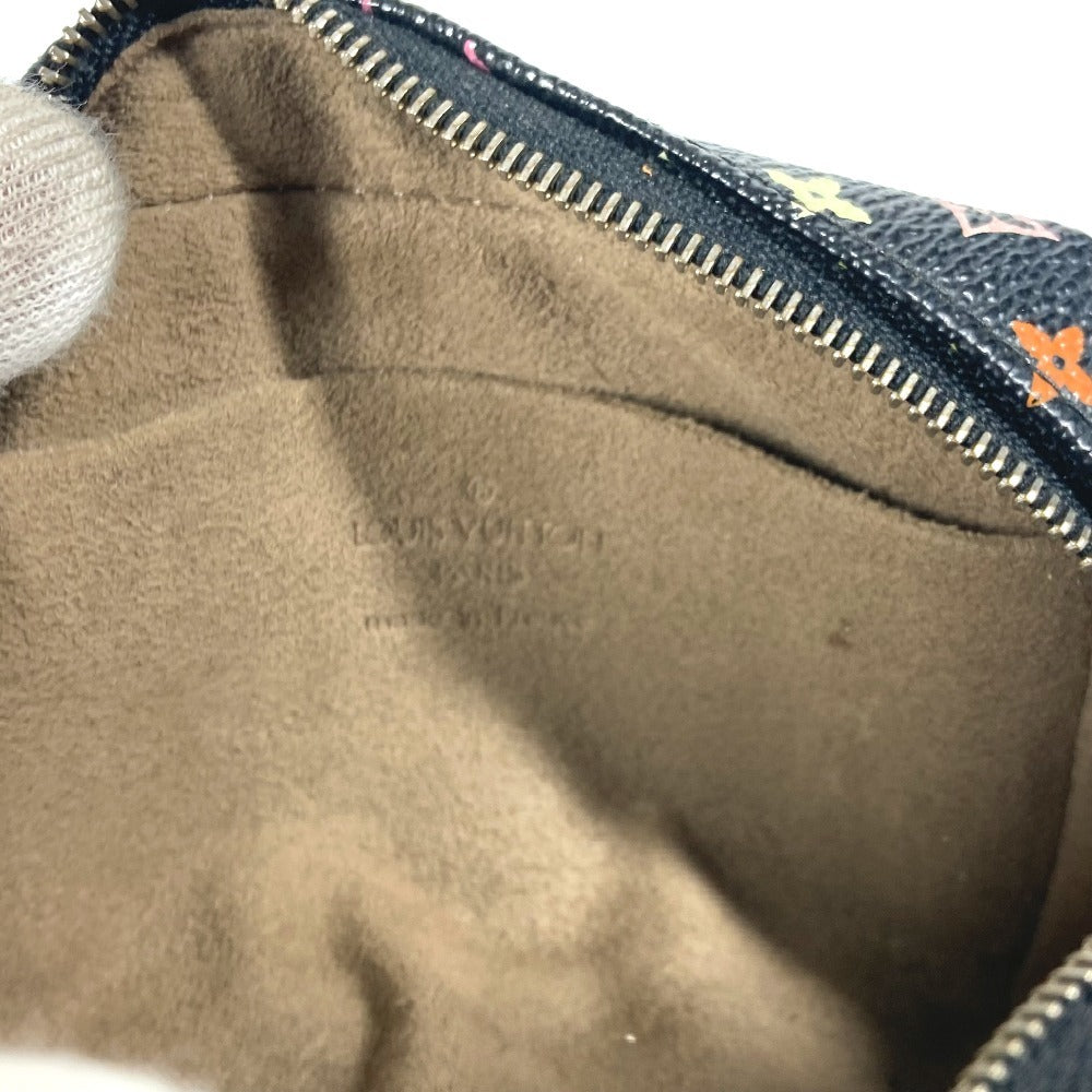 LOUIS VUITTON Pouch M58034 Monogram multicolor canvas black Monogram multicolor Truth Wapiti Women Used Authentic