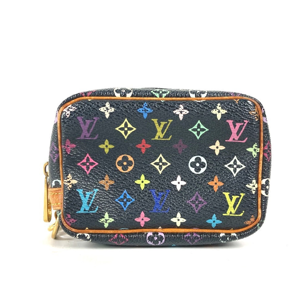 LOUIS VUITTON Pouch M58034 Monogram multicolor canvas black Monogram multicolor Truth Wapiti Women Used Authentic