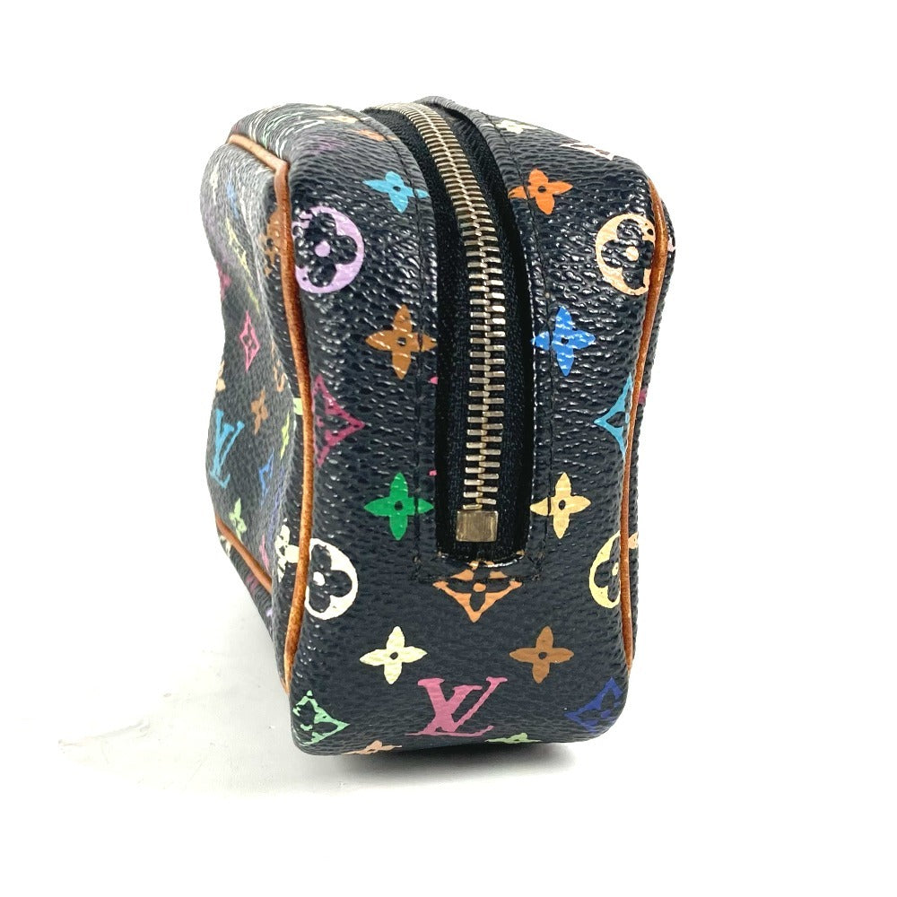 LOUIS VUITTON Pouch M58034 Monogram multicolor canvas black Monogram multicolor Truth Wapiti Women Used Authentic