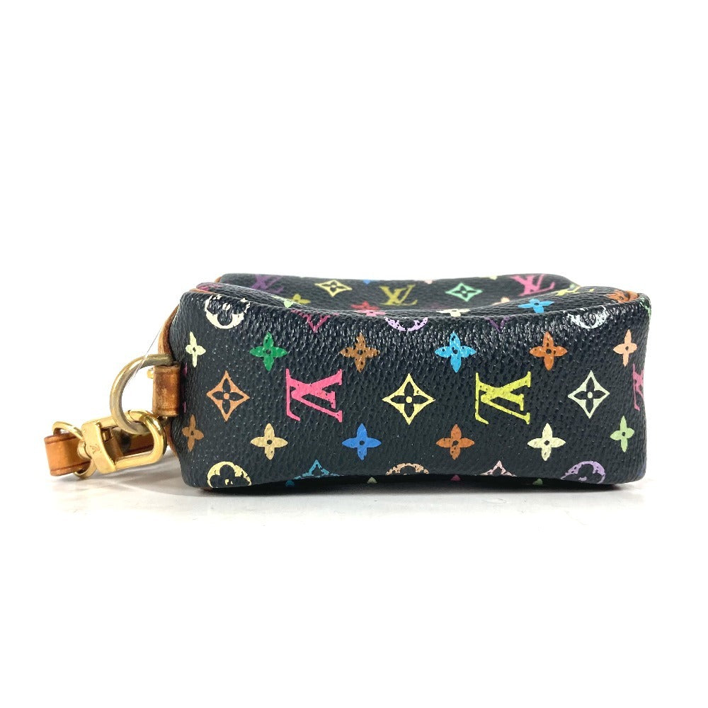 LOUIS VUITTON Pouch M58034 Monogram multicolor canvas black Monogram multicolor Truth Wapiti Women Used Authentic