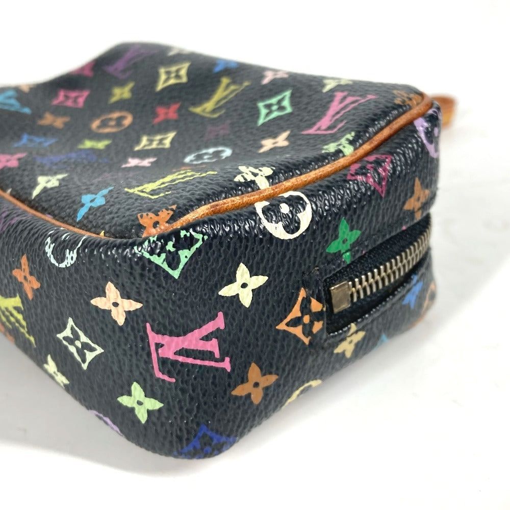 LOUIS VUITTON Pouch M58034 Monogram multicolor canvas black Monogram multicolor Truth Wapiti Women Used Authentic