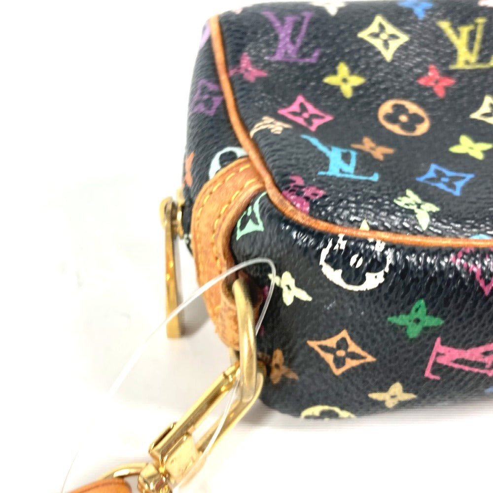 LOUIS VUITTON Pouch M58034 Monogram multicolor canvas black Monogram multicolor Truth Wapiti Women Used Authentic