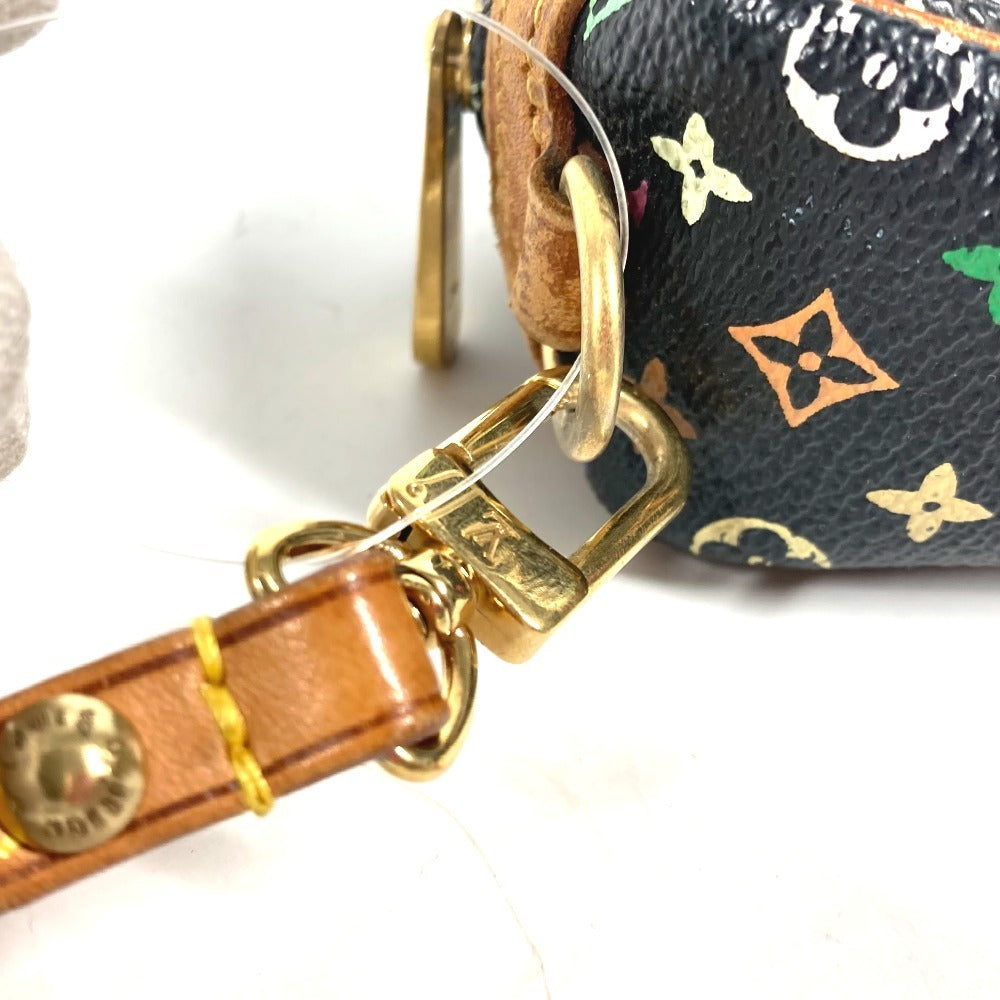 LOUIS VUITTON Pouch M58034 Monogram multicolor canvas black Monogram multicolor Truth Wapiti Women Used Authentic