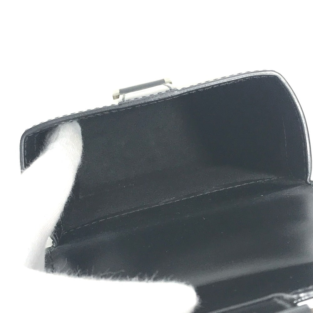 LOUIS VUITTON Pouch M92222 leather black Liege line Pister