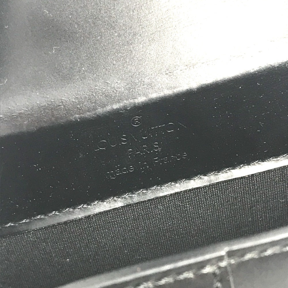 LOUIS VUITTON Pouch M92222 leather black Liege line Pister