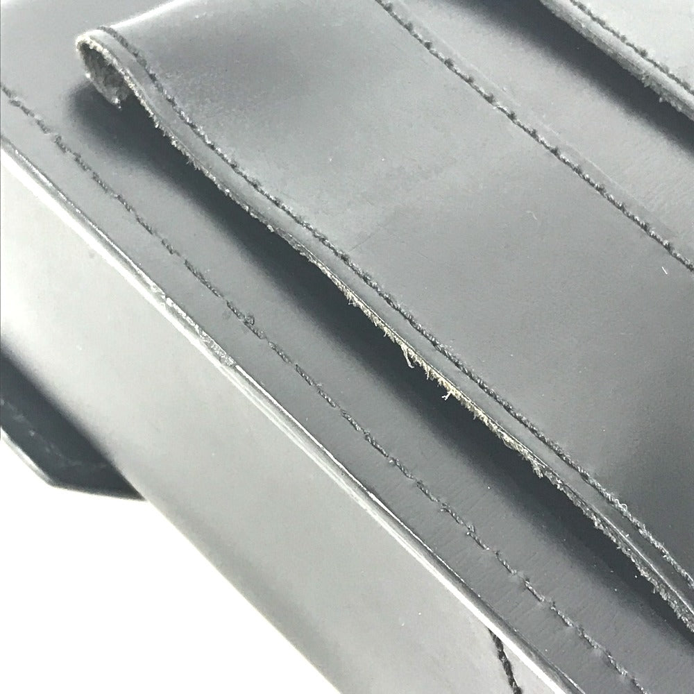 LOUIS VUITTON Pouch M92222 leather black Liege line Pister