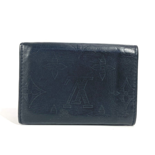 LOUIS VUITTON Trifold wallet M67631 Monogram shadow leather black Monogram shadow Discovery