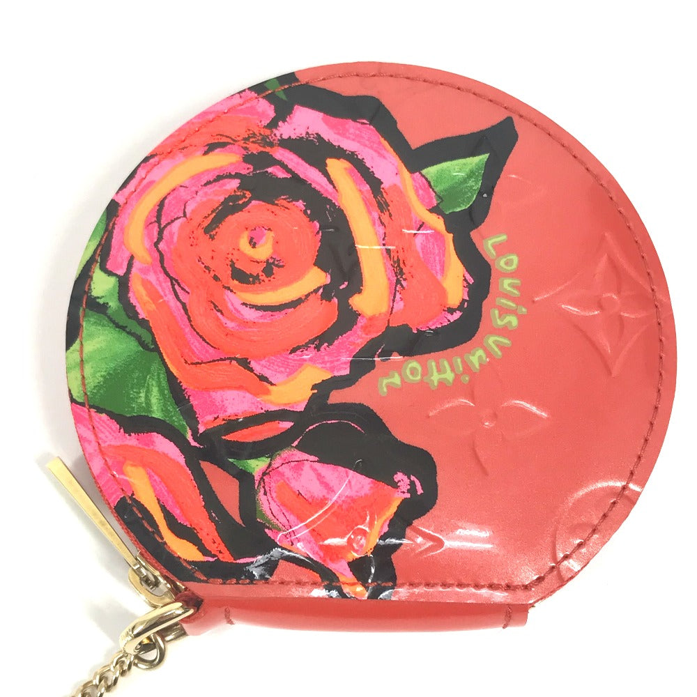 LOUIS VUITTON Coin case M93691 Monogram Vernis Orange Monogram Vernis Rose Porto Monet Shapo