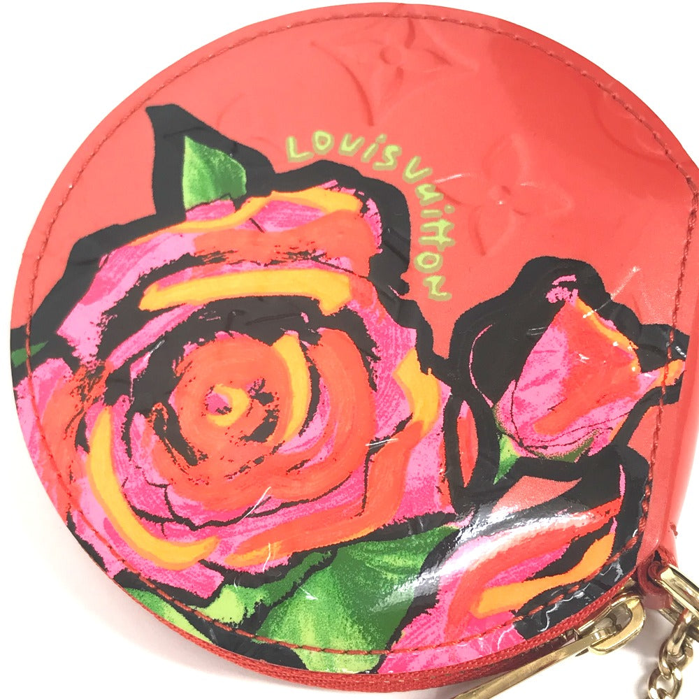 LOUIS VUITTON Coin case M93691 Monogram Vernis Orange Monogram Vernis Rose Porto Monet Shapo