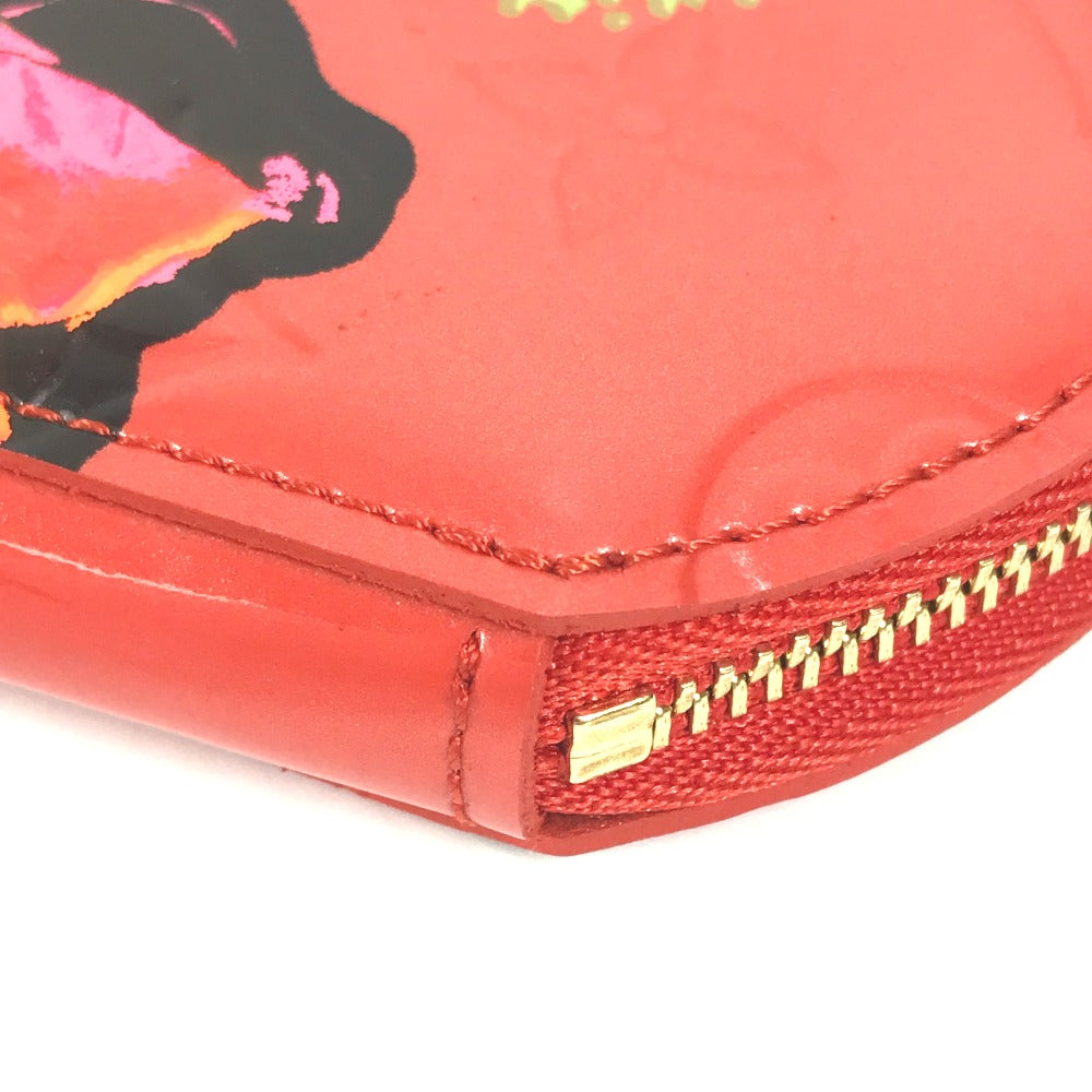LOUIS VUITTON Coin case M93691 Monogram Vernis Orange Monogram Vernis Rose Porto Monet Shapo