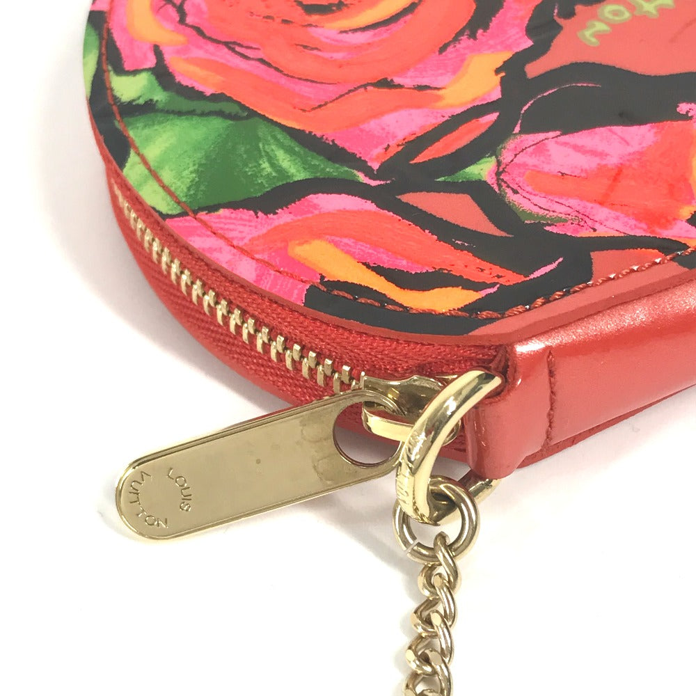 LOUIS VUITTON Coin case M93691 Monogram Vernis Orange Monogram Vernis Rose Porto Monet Shapo