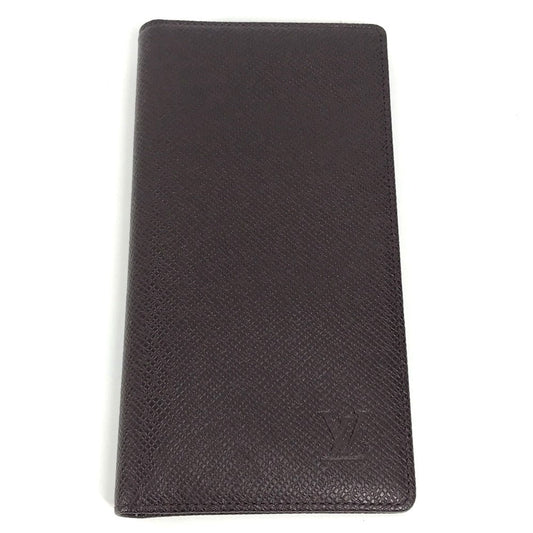 LOUIS VUITTON Long Wallet Purse M30396 Taiga Leather purple Taiga Porto Valur Cult Credit