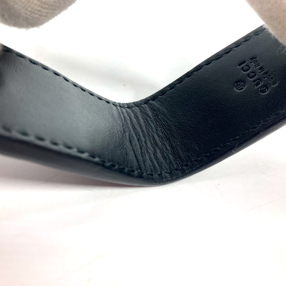 GUCCI Money clip 522867 Sima leather black GG Guccisima mens Used Authentic