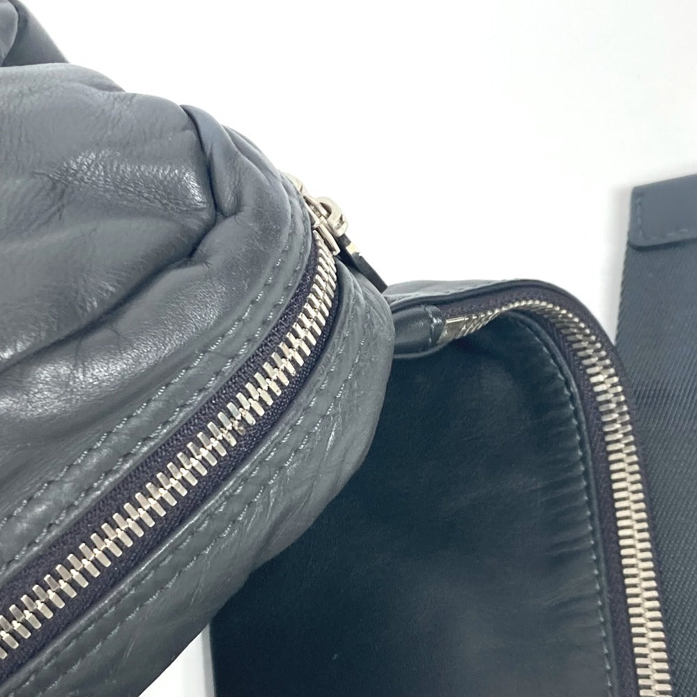 LOUIS VUITTON Sling bag M50445 leather gray V line Fast unisex(Unisex) Used Authentic