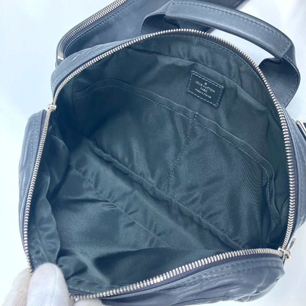 LOUIS VUITTON Sling bag M50445 leather gray V line Fast unisex(Unisex) Used Authentic