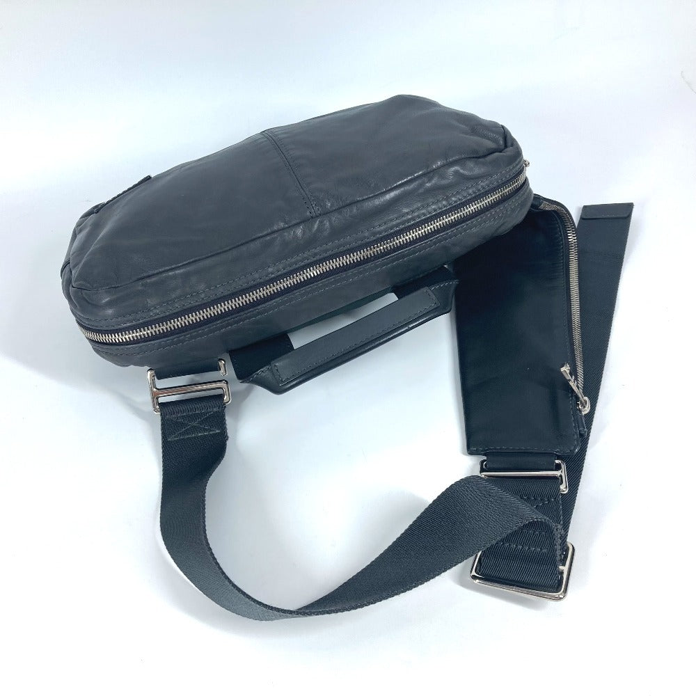 LOUIS VUITTON Sling bag M50445 leather gray V line Fast unisex(Unisex) Used Authentic