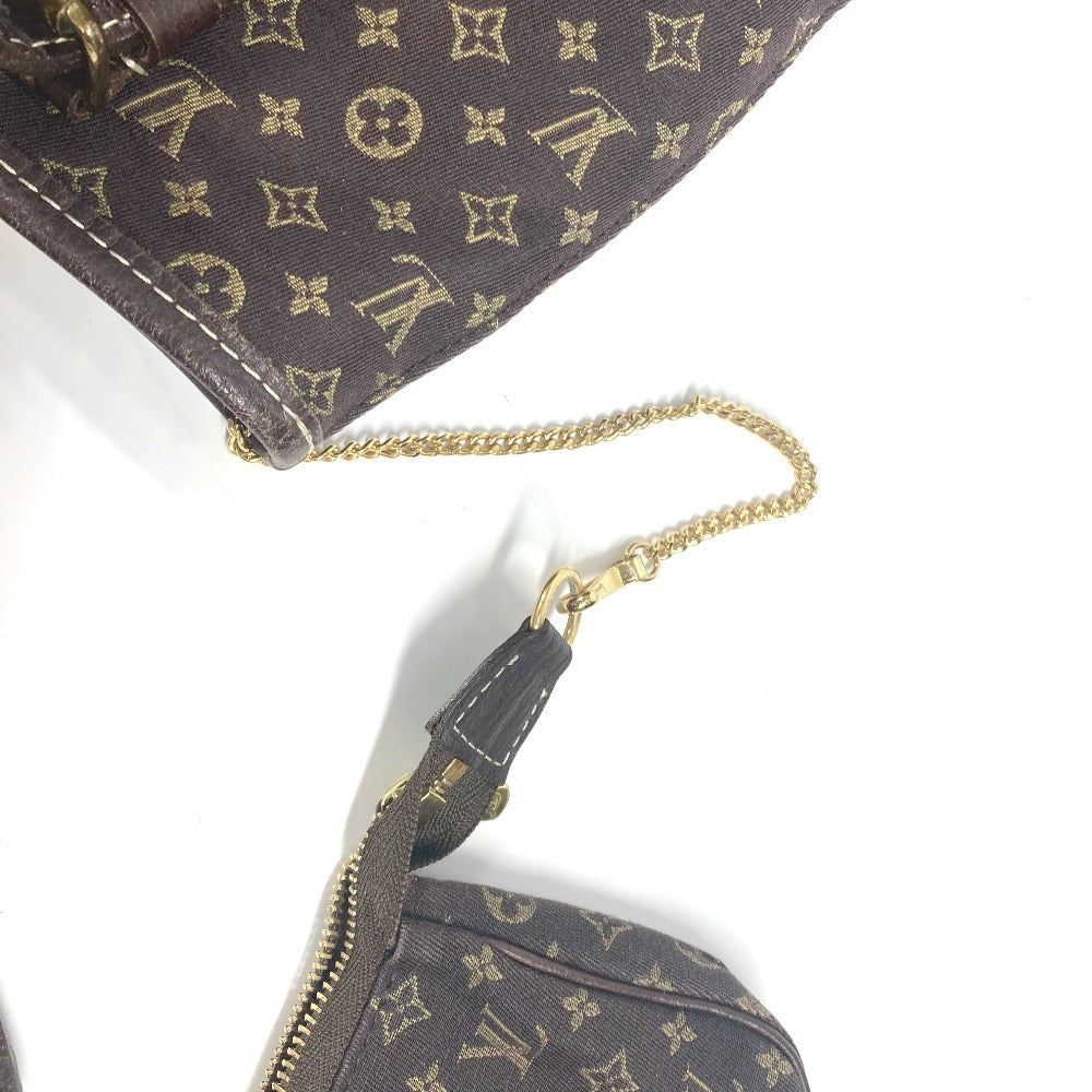 LOUIS VUITTON Shoulder Bag M95226 Monogram mini canvas Brown Monogram mini BucketPM Women Used Authentic