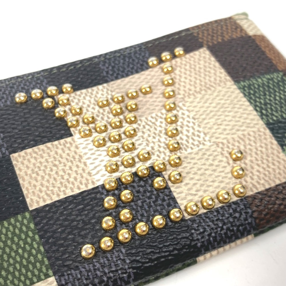 LOUIS VUITTON Coin case M83175 leather multicolor Damier Pop Pochette Cre Women(Unisex) Used Authentic
