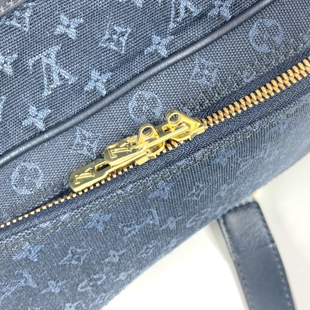 LOUIS VUITTON Boston Duffel bag M42331 Monogram mini canvas Navy Monogram mini Claudine Women Used Authentic