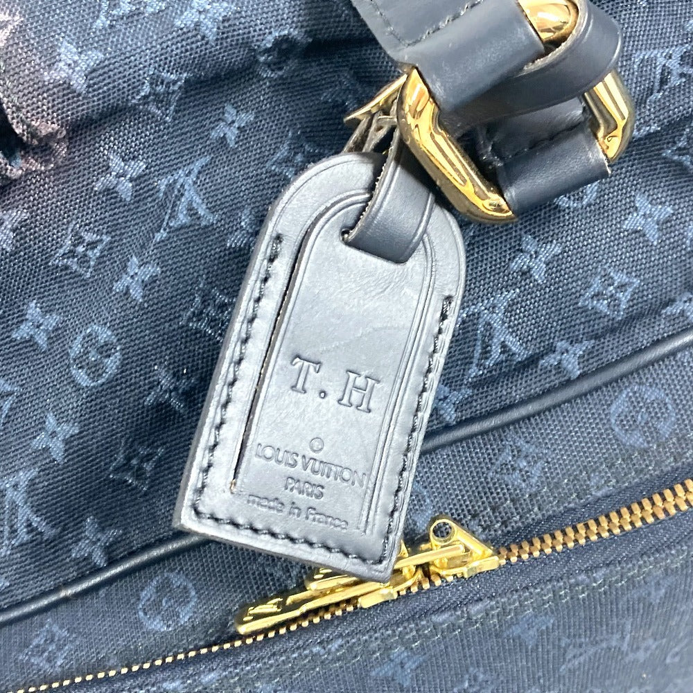 LOUIS VUITTON Boston Duffel bag M42331 Monogram mini canvas Navy Monogram mini Claudine Women Used Authentic