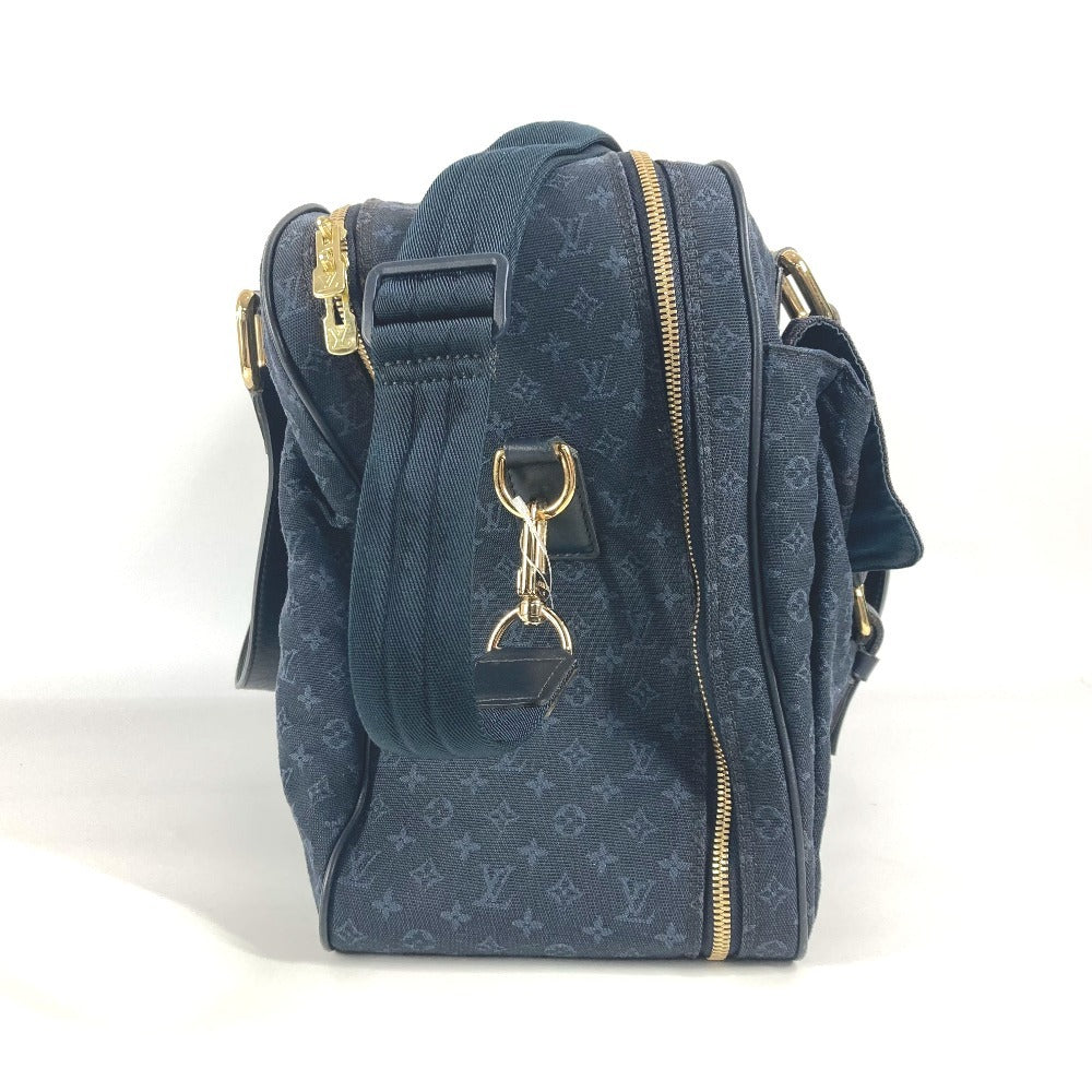 LOUIS VUITTON Boston Duffel bag M42331 Monogram mini canvas Navy Monogram mini Claudine Women Used Authentic